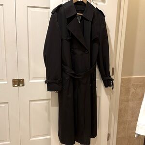 Vintage Christian Dior black trench coat